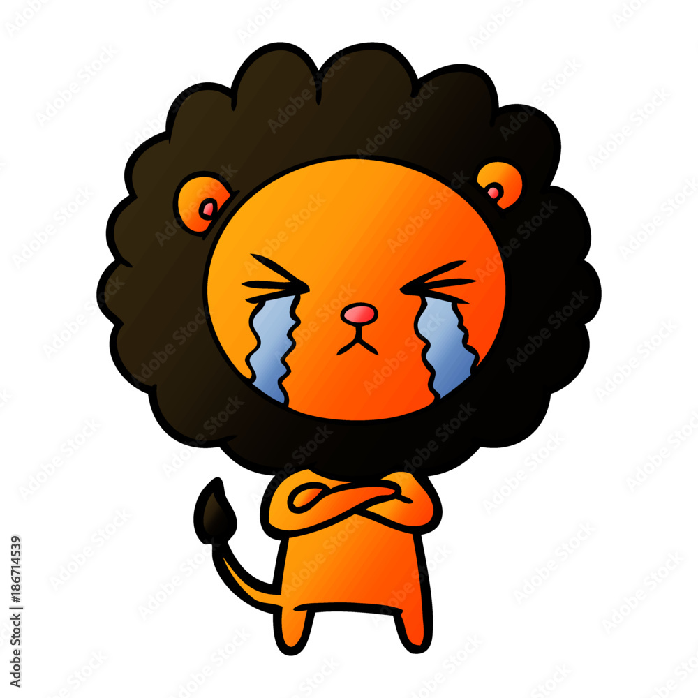 cartoon crying lion cartoon crying lion