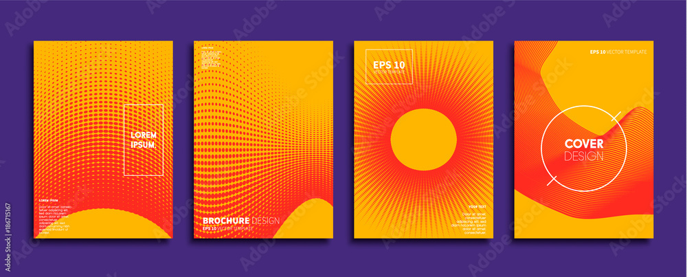 Minimal Vector cover designs. Future Poster template.