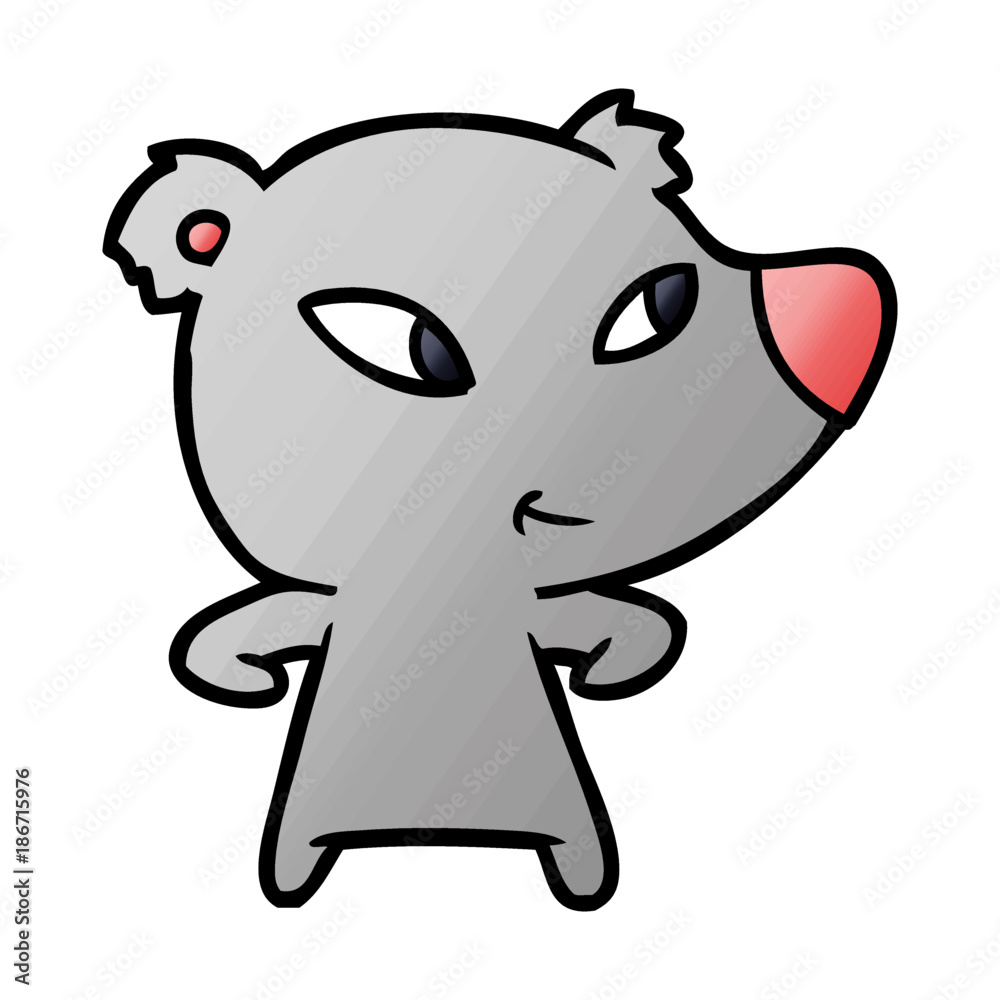 Obraz premium cute cartoon bear