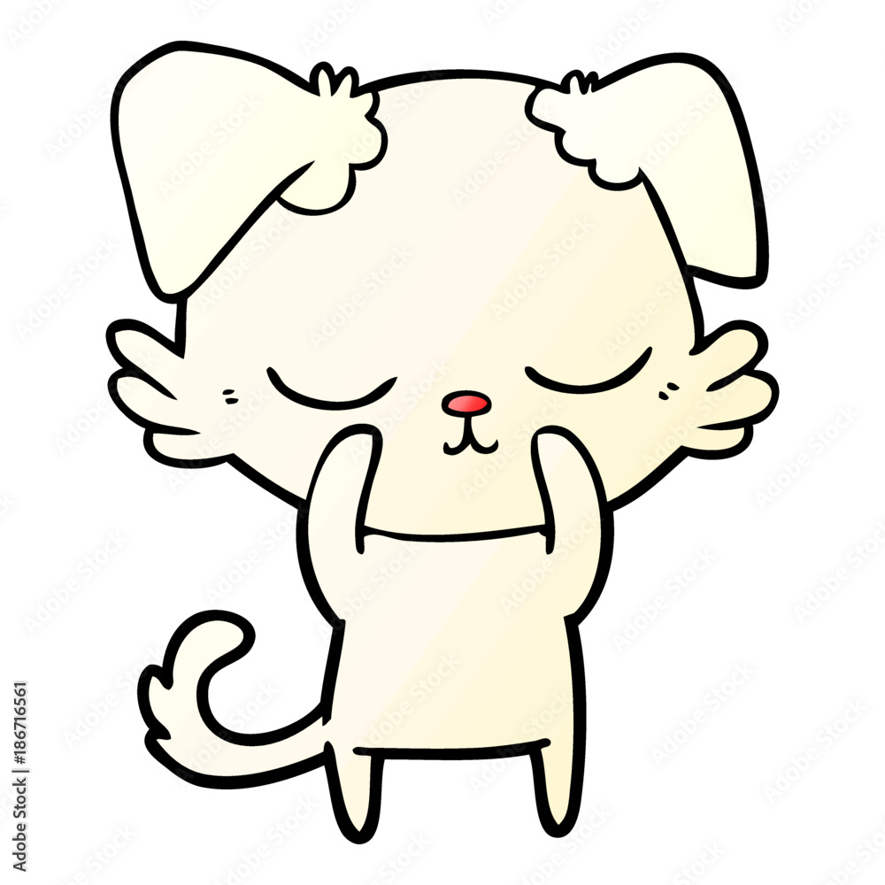 cute cartoon dog