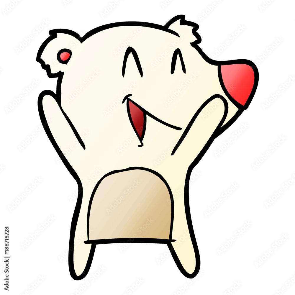 laughing polar bear cartoon