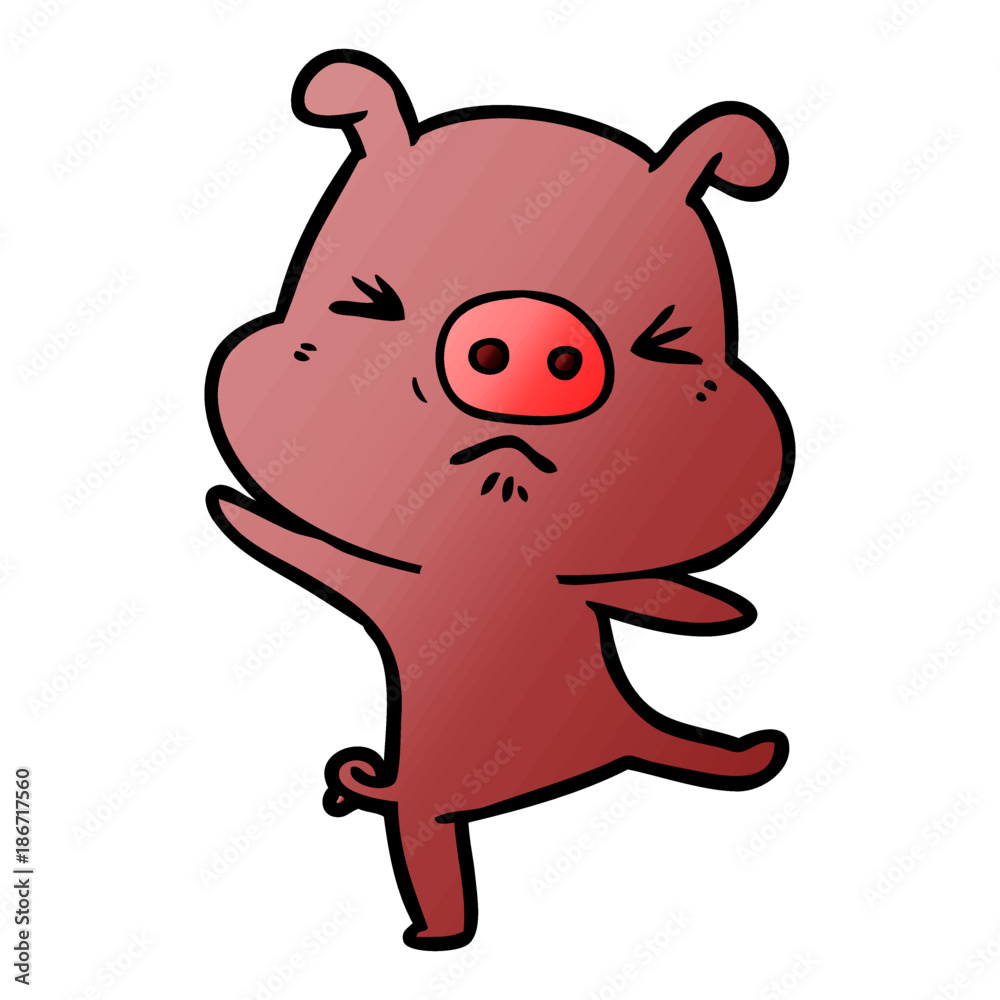 cartoon furious pig cartoon furious pig