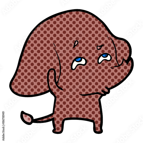 cartoon elephant remembering