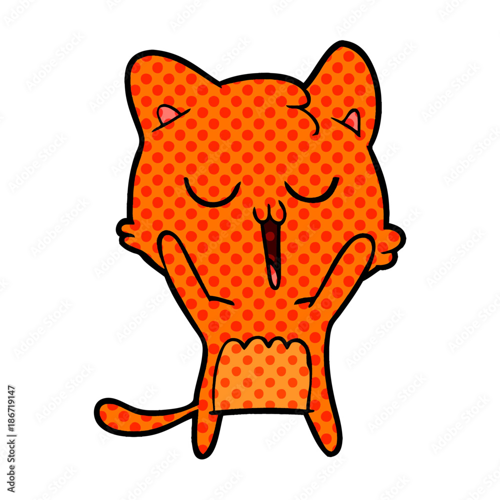 cartoon cat singing cartoon cat singing