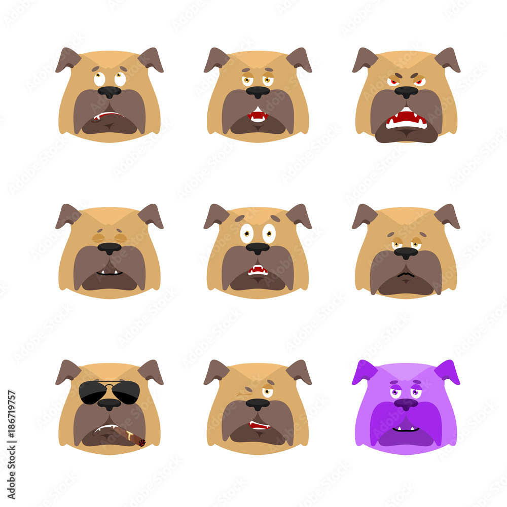 Cat Set Emoji Avatar Sad And Angry Face Guilty And Sleeping Pet Sleeping  Emotion Face Kitty Eggplant Vector Illustration Stock Illustration -  Download Image Now - iStock