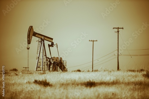 Desert Pumpjack Oil Industry