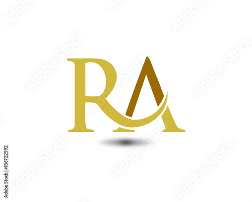 ra letter logo photo