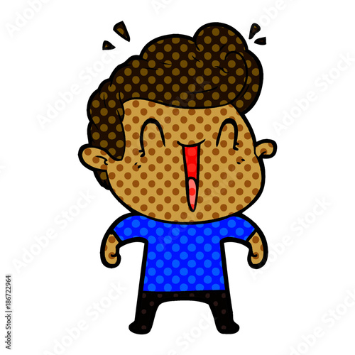 excited man cartoon