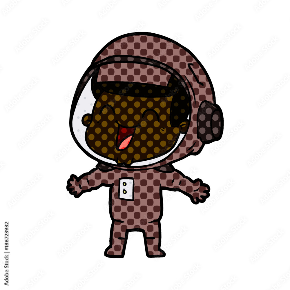 happy cartoon astronaut happy cartoon astronaut