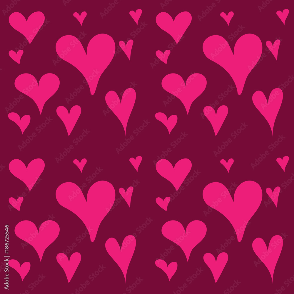 Seamless Valentines day pattern
