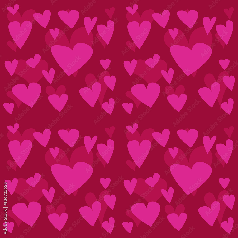 Seamless Valentines day pattern