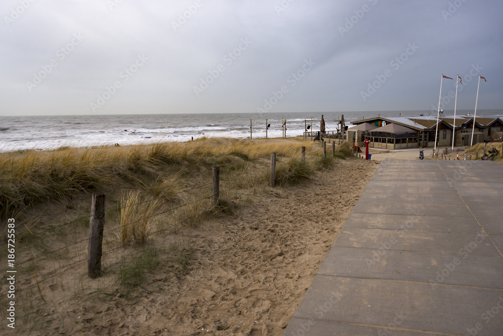 Image of the of Katwijk beach, Netherlands Image of the of Katwijk beach, Netherlands