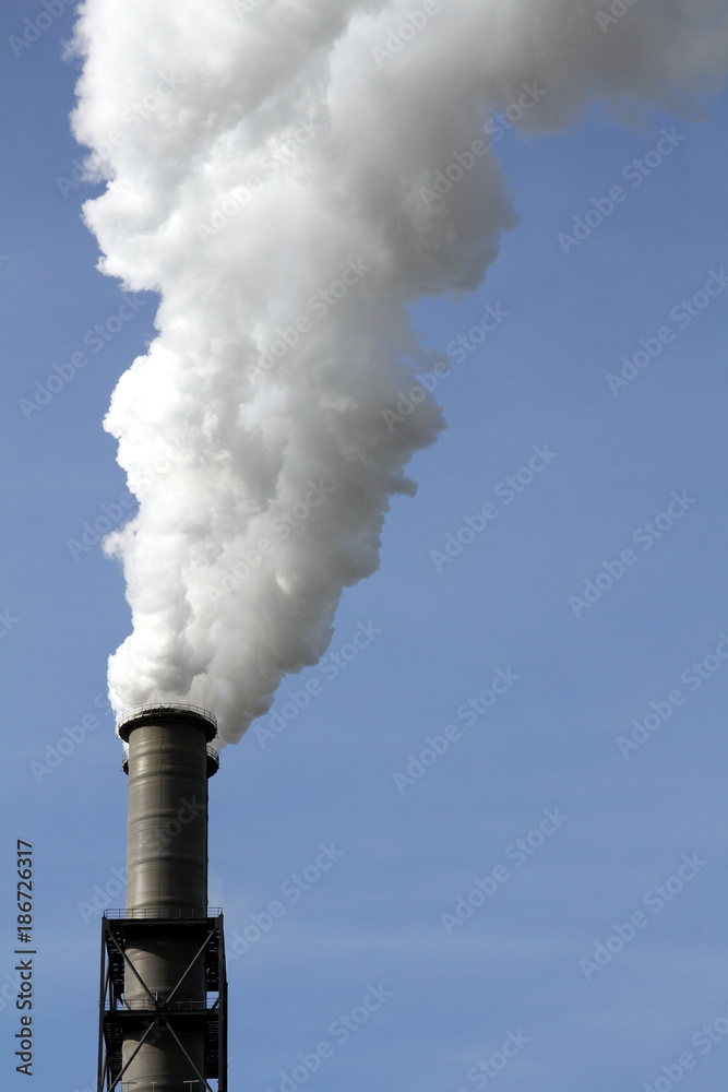 Chimney Stacks of a modern hard coal power plant Chimney Stacks of a modern hard coal power plant