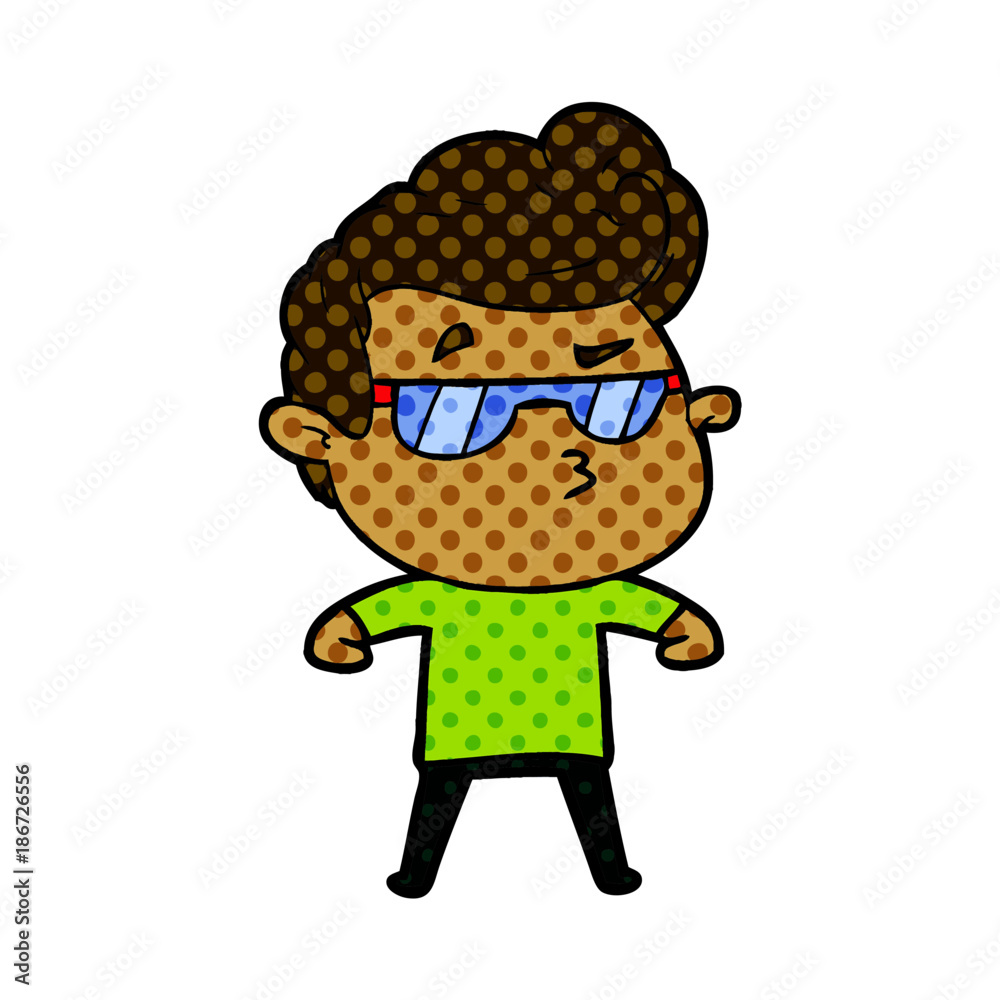 cartoon cool guy cartoon cool guy