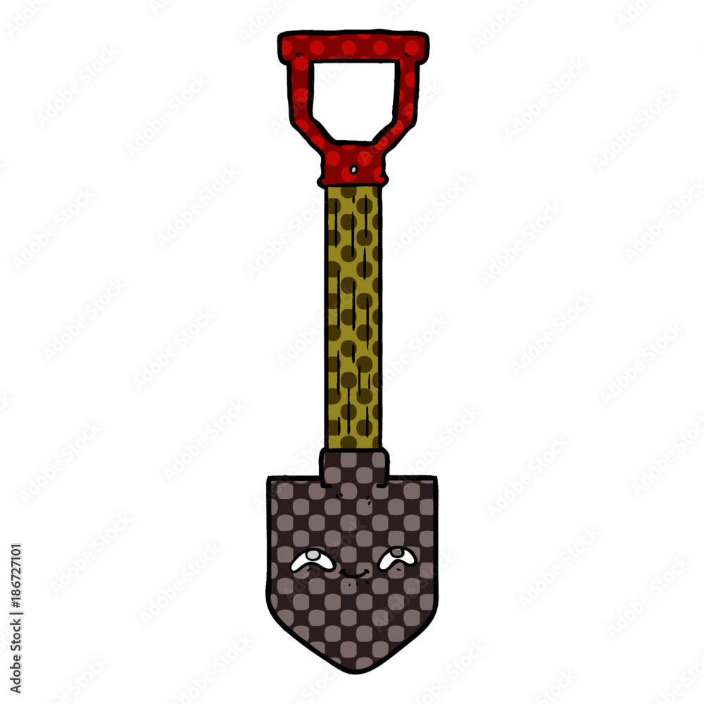 Naklejka premium cartoon shovel