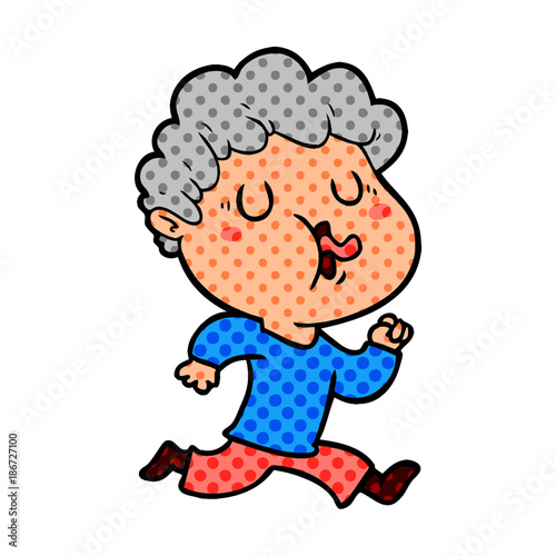 cartoon man singing