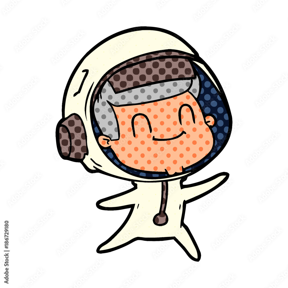 happy cartoon astronaut happy cartoon astronaut
