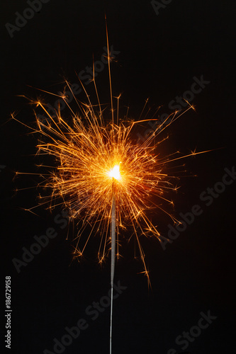 sparkler. christmas decoration.