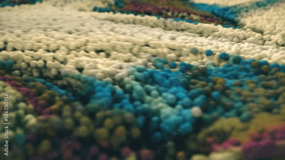 Vidéo Stock Abstract color changing particles swilling around like ink ...