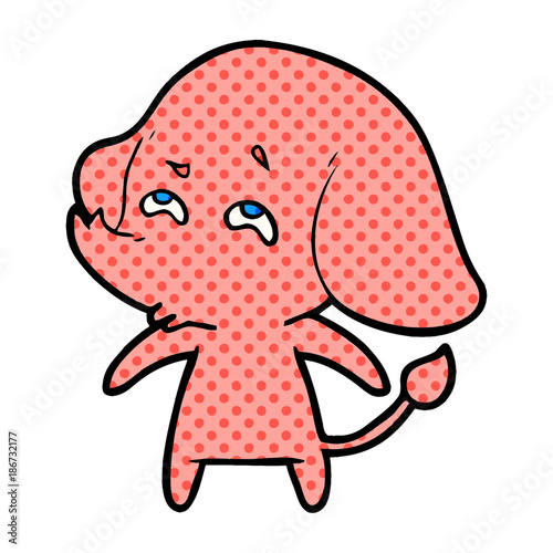 cartoon elephant remembering