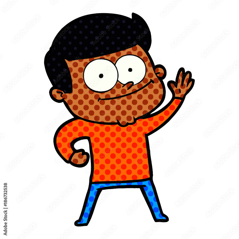 cartoon happy man cartoon happy man