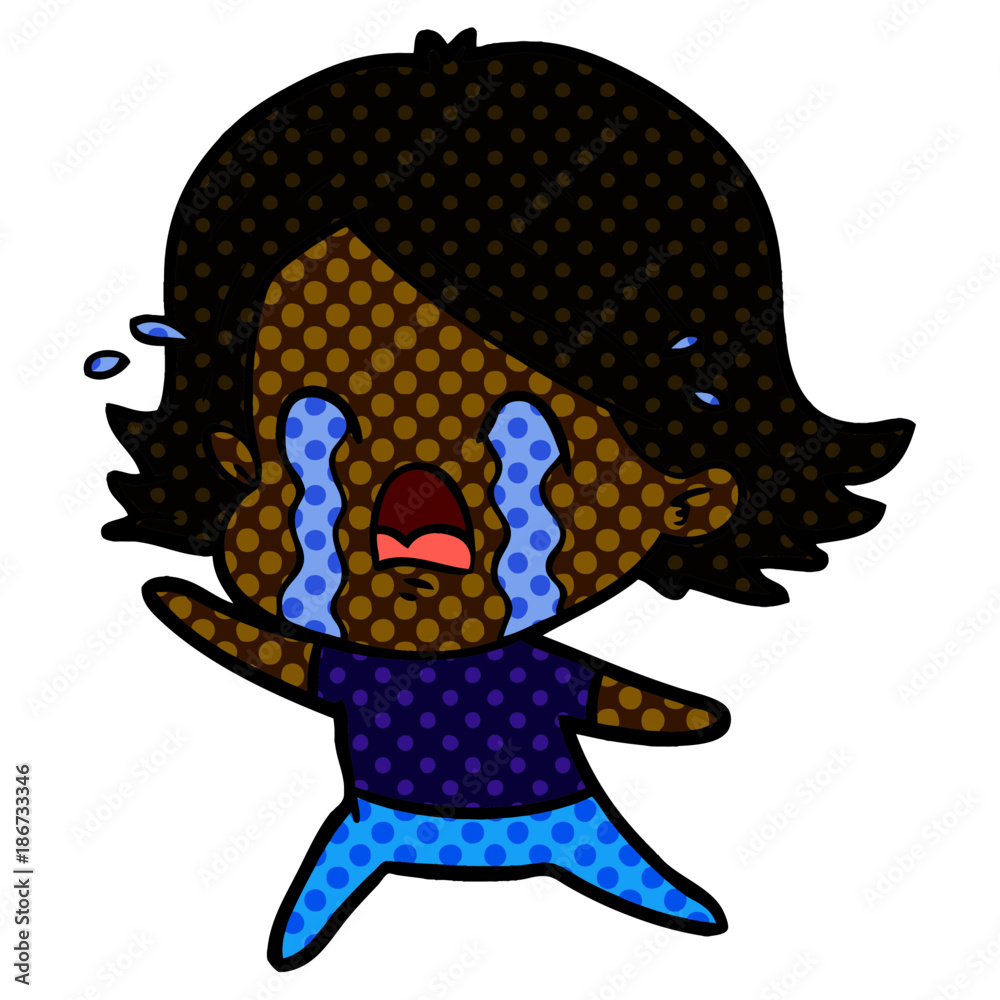 cartoon woman crying cartoon woman crying