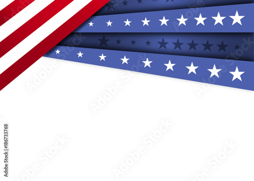 American Flag Design. American background.