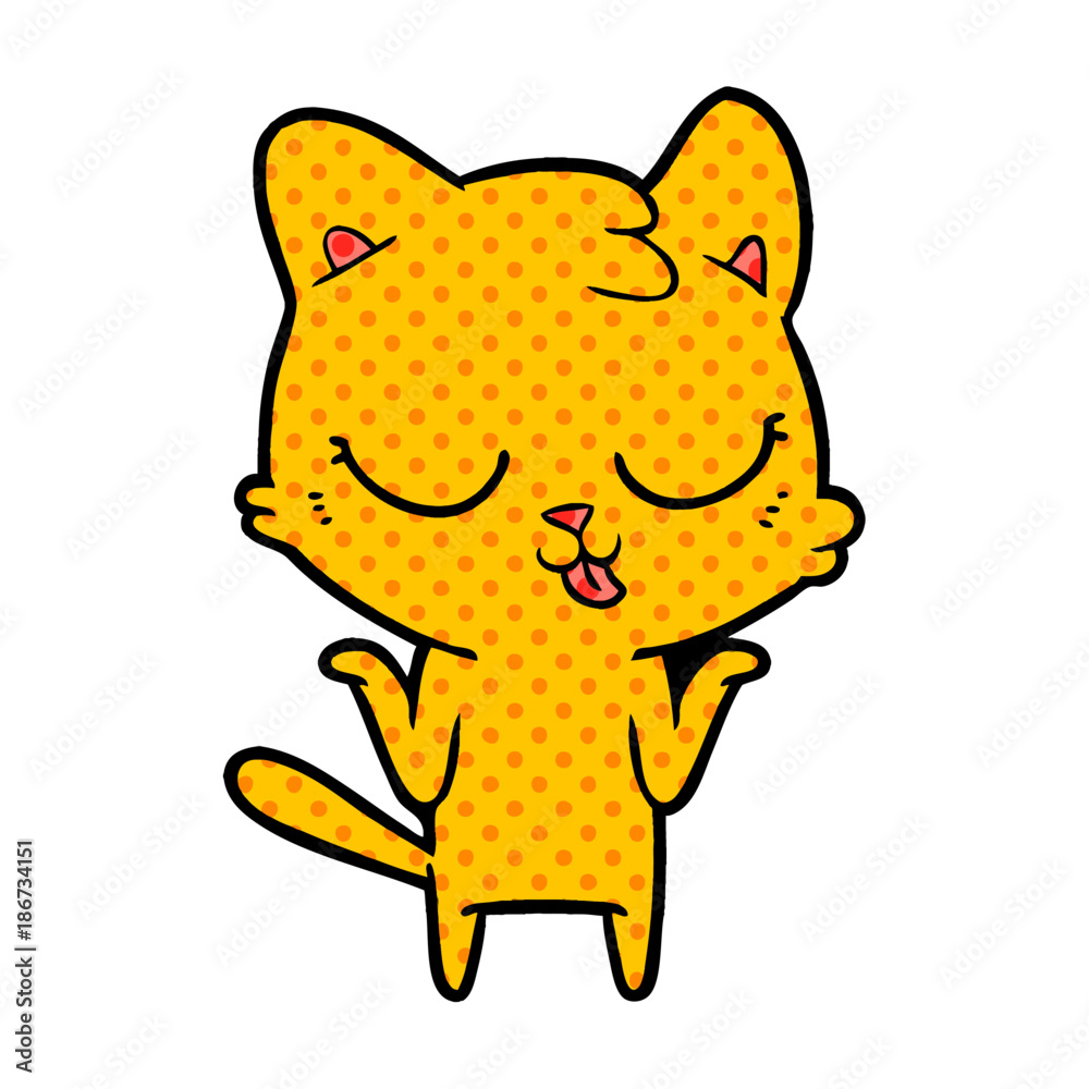 cartoon cat shrugging shoulders cartoon cat shrugging shoulders