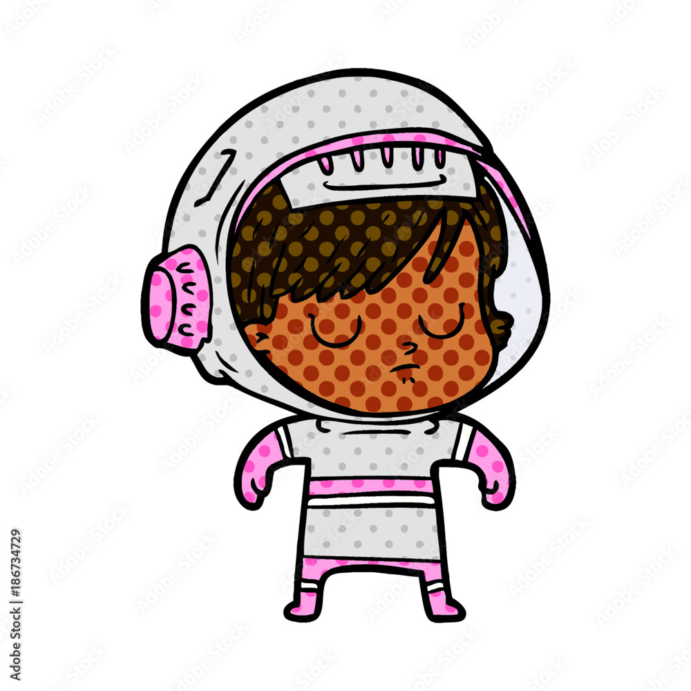 cartoon astronaut woman cartoon astronaut woman