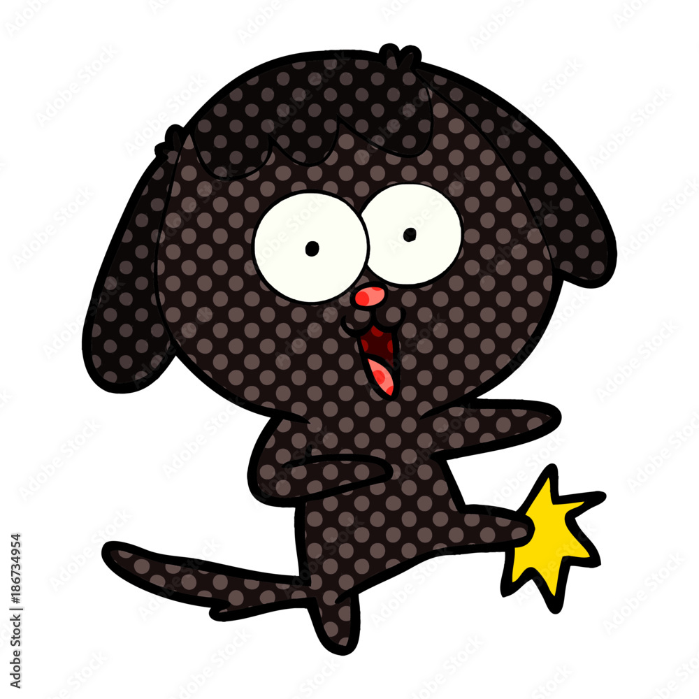 Obraz premium cute cartoon dog