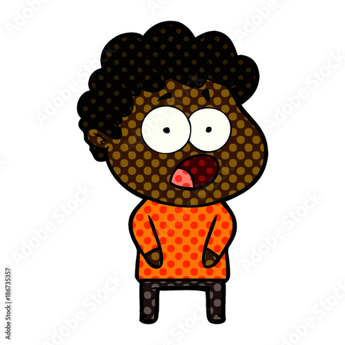 cartoon shocked man