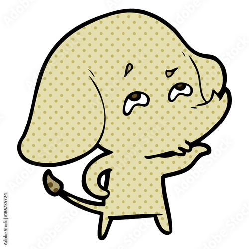 cartoon elephant remembering