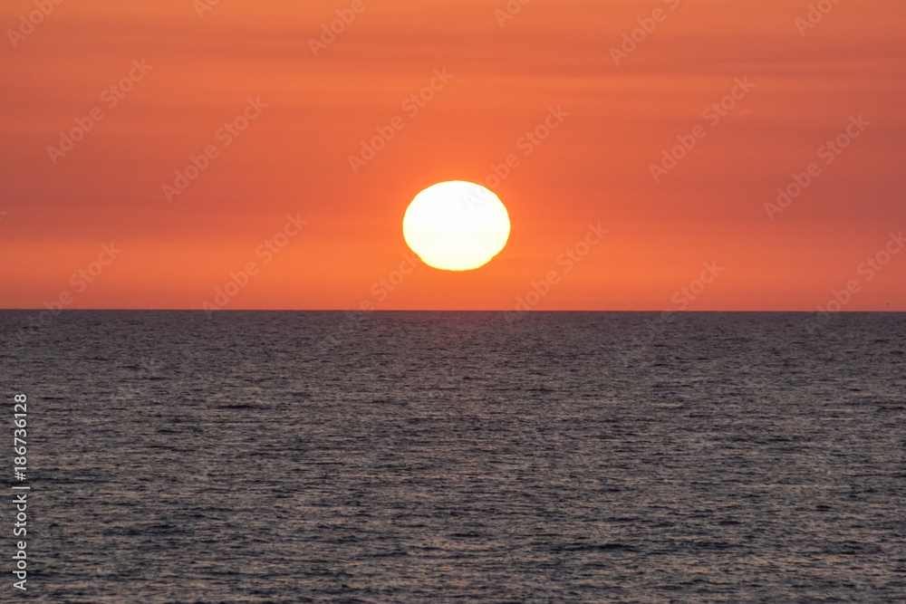 Sky and sea before sunset background .