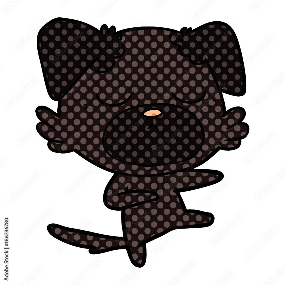 Obraz premium cute cartoon dog