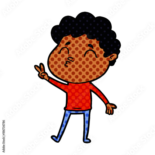 cartoon man pouting