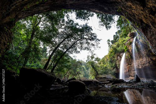 Haew Suwat waterfall  at Khao Yai National Park  Nakhon Ratchasima povince   Landscape Thailand