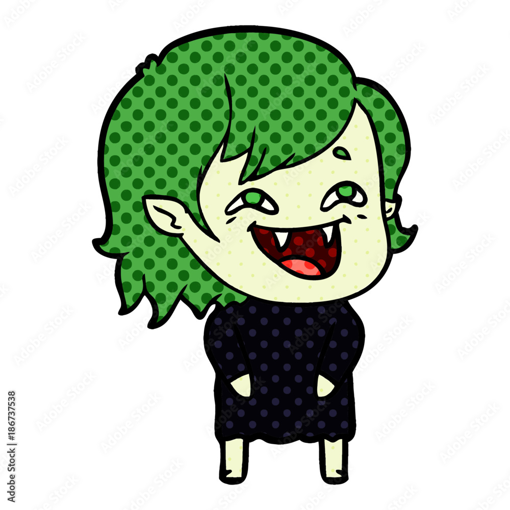 cartoon laughing vampire girl cartoon laughing vampire girl