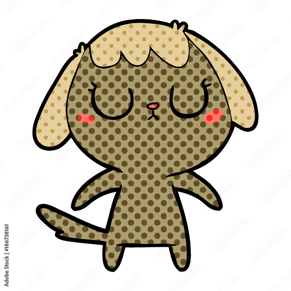 cute cartoon dog