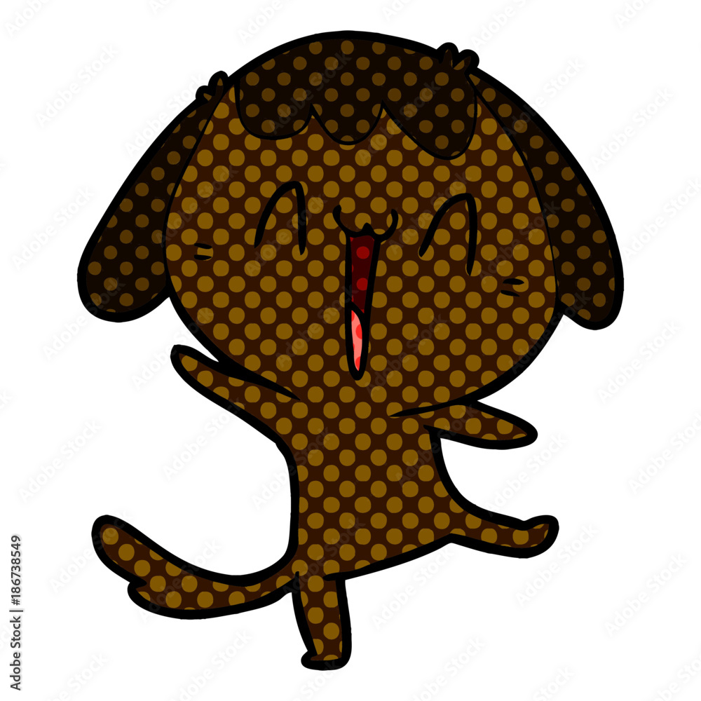 Obraz premium cute cartoon dog