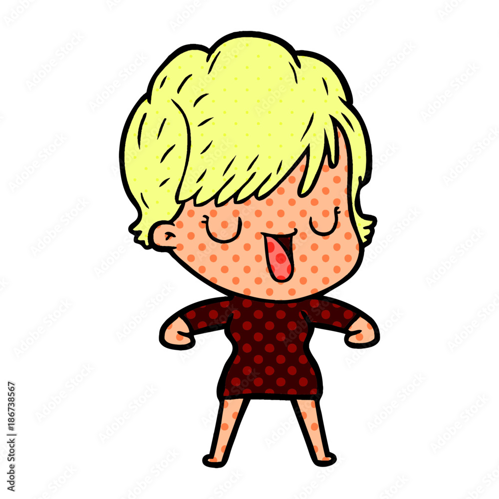 cartoon woman talking cartoon woman talking