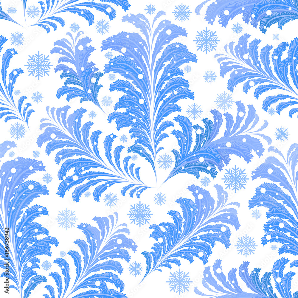 seamless texture of a frosty winter ice patterns seamless texture of a frosty winter ice patterns