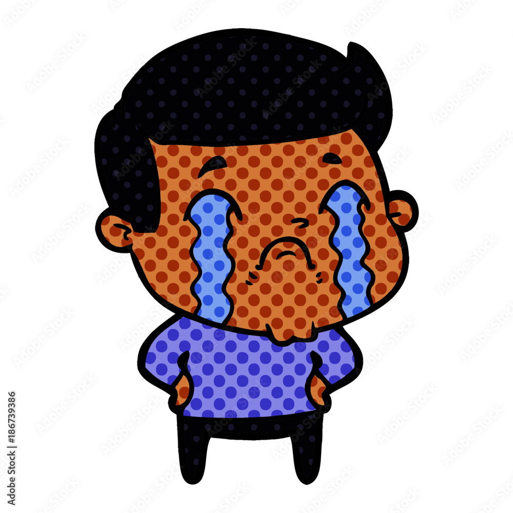 cartoon man crying cartoon man crying