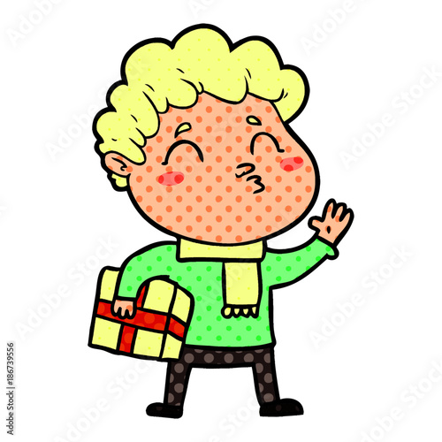 cartoon man pouting