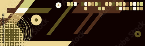 DJ business card.Horizontal banner