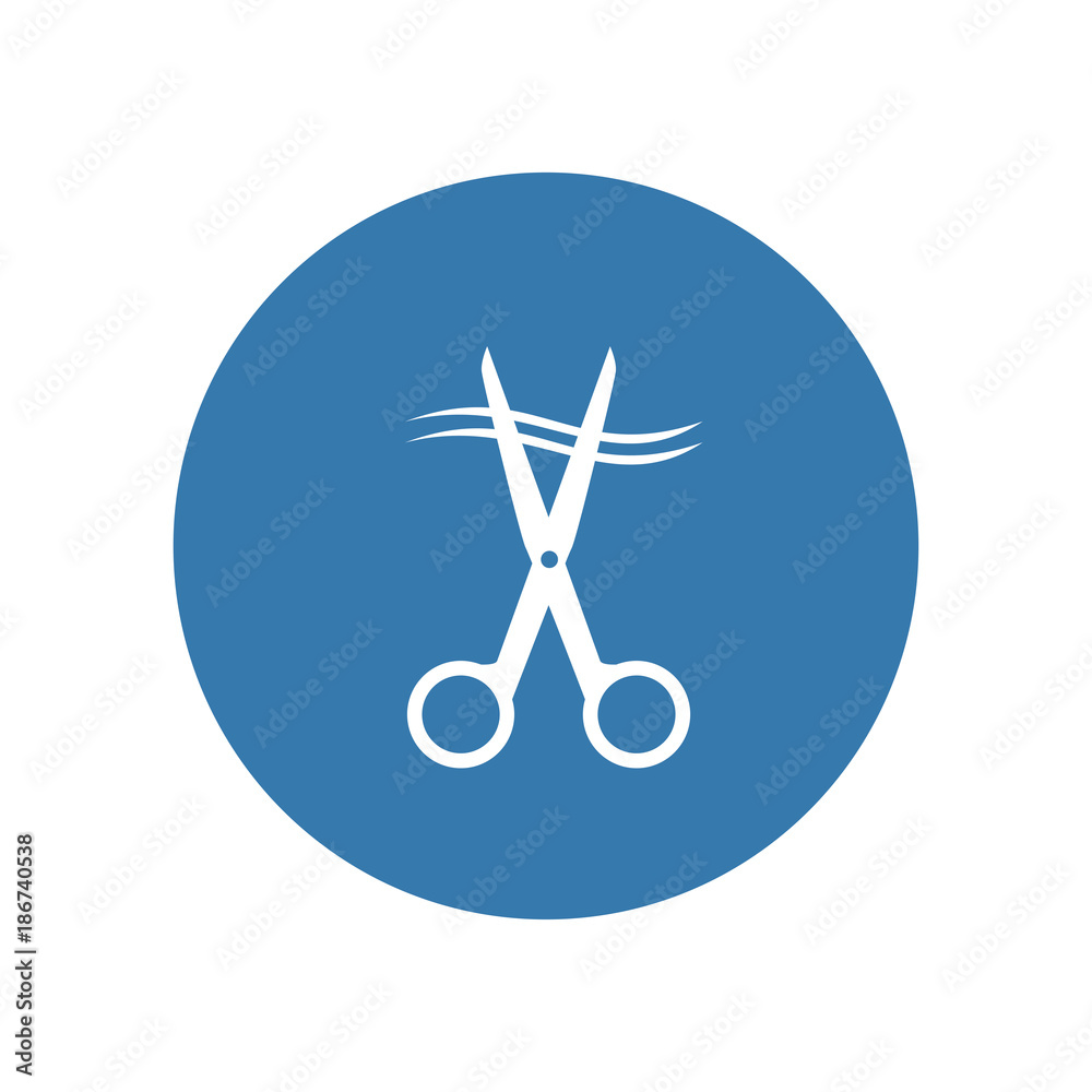 Scissors icon. Vector Illustration Scissors icon. Vector Illustration