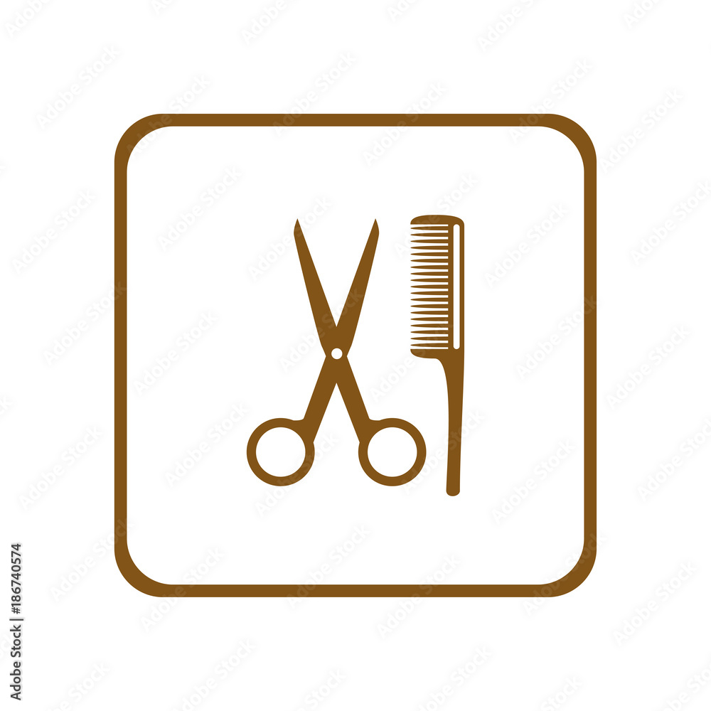 Scissors icon. Vector Illustration Scissors icon. Vector Illustration