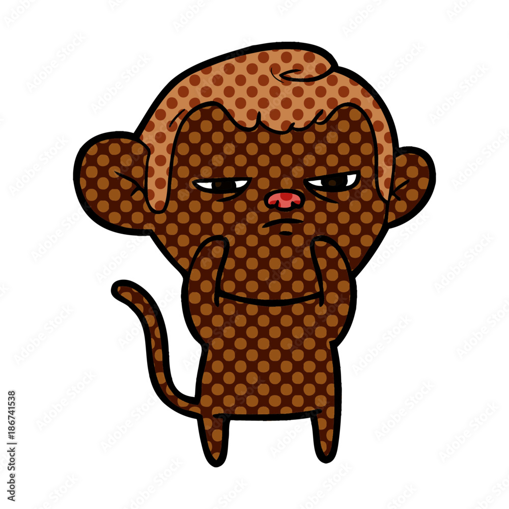 Obraz premium cartoon monkey