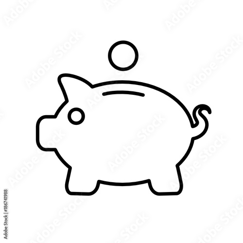 skarbonka świnka ikona