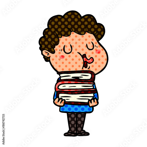 cartoon man singing