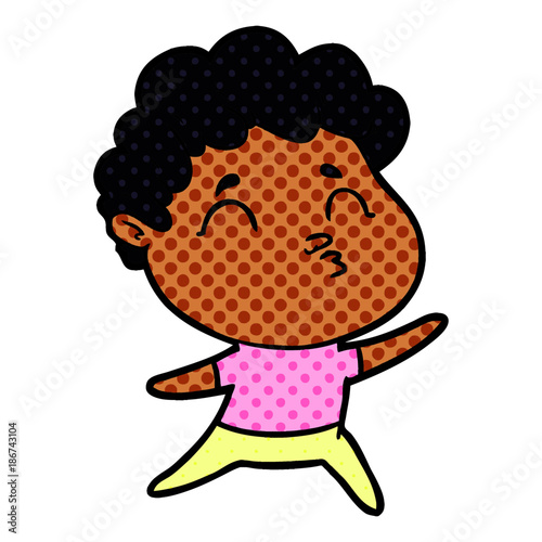 cartoon man pouting
